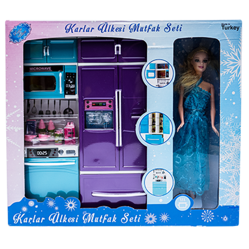 Set papusa cu frigider, cuptor si masina de spalat